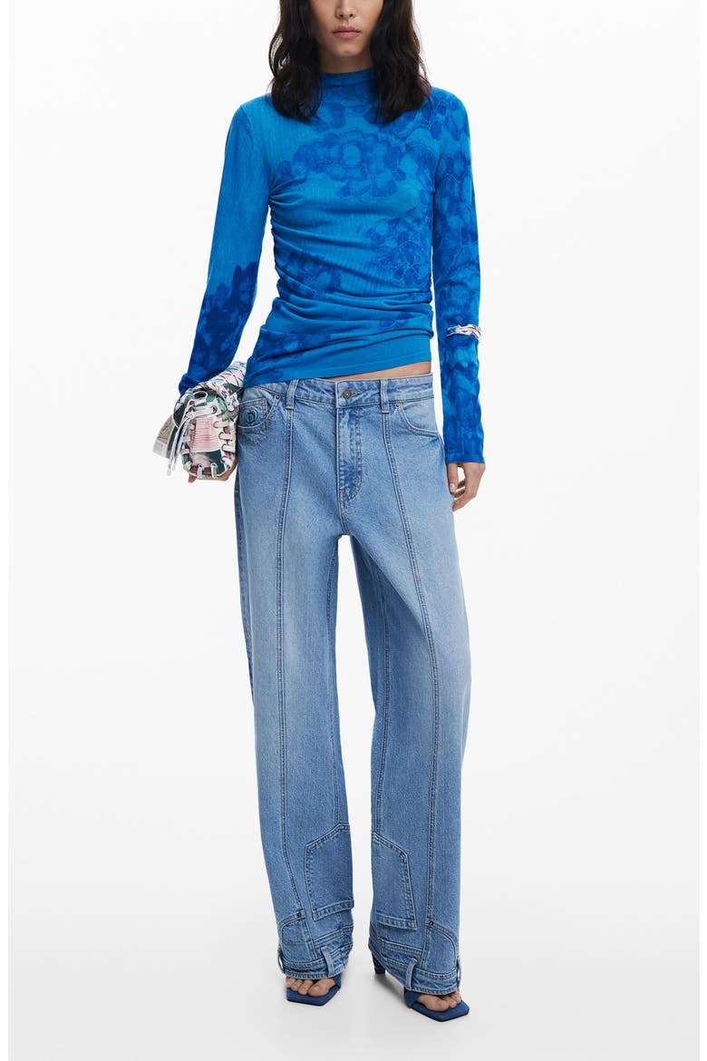 Ottawa Mock Neck Knit Shirt, Alternate, color, BLUE