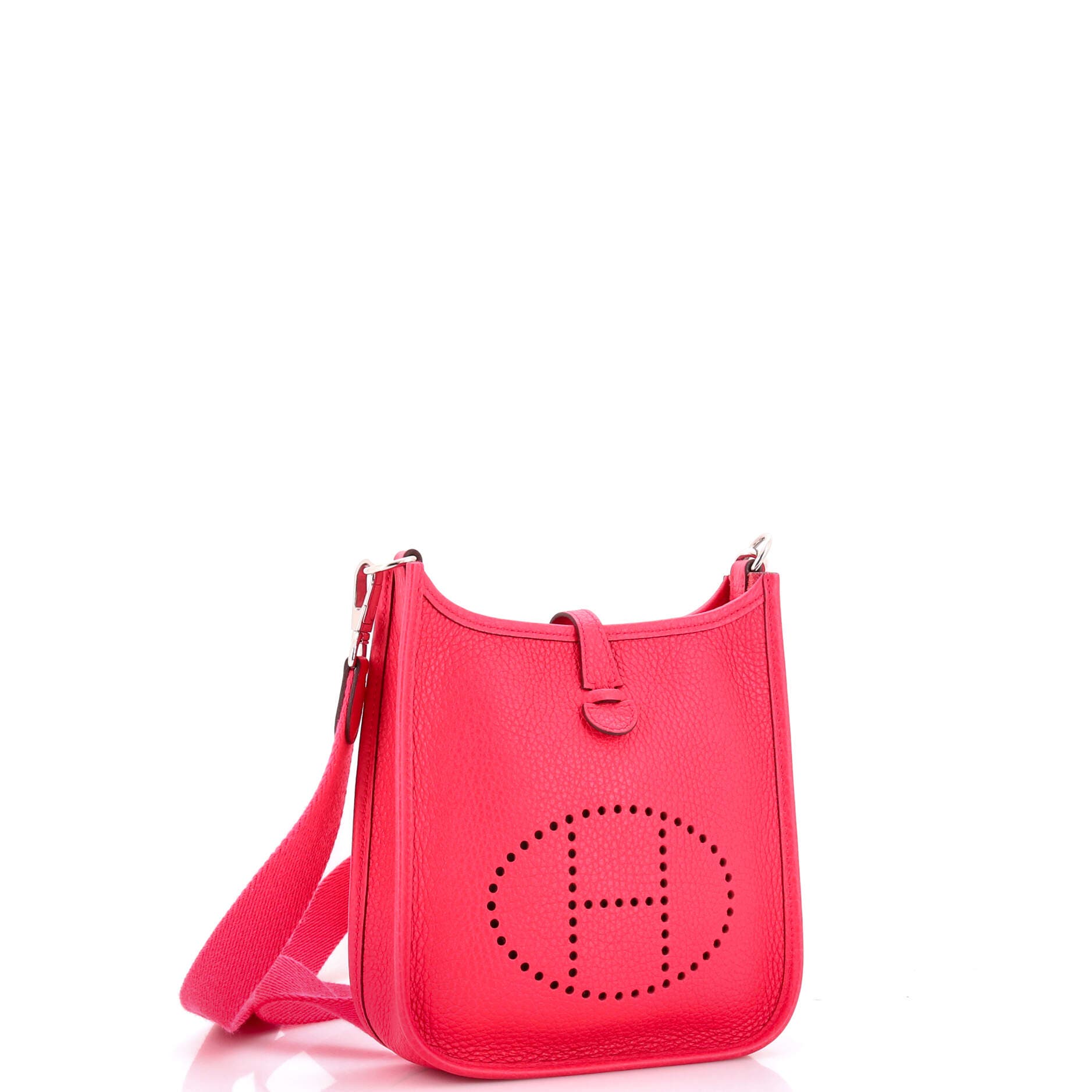 Pre-Owned Hermes Evelyne Bag Gen III Clemence TPM, Alternate, color, Rose Extreme