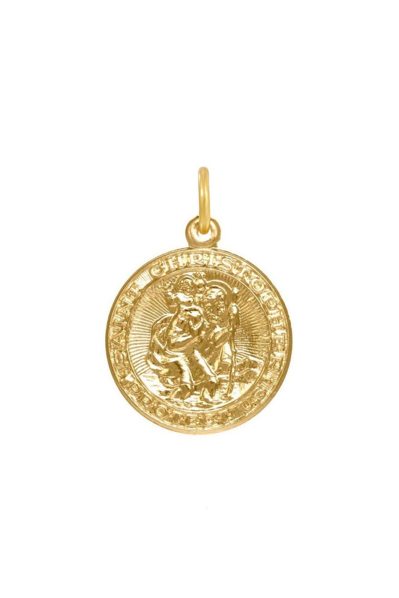 Saint Christopher Charm, Main, color, GOLD