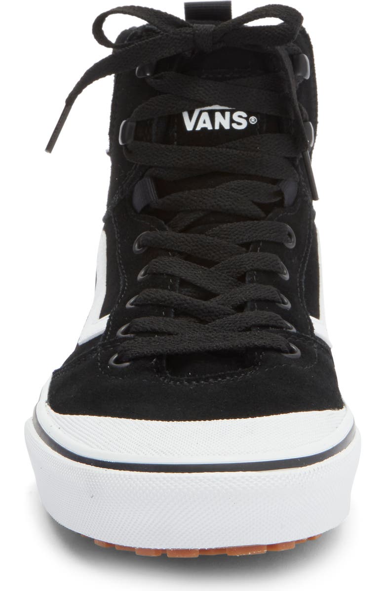 Vans Ashwood High Top Sneaker, Alternate, color, Suede Black/White