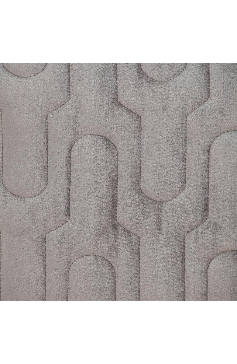 PARKLAND COLLECTION Basil Quilted Velvet Throw Pillow, Alternate, color, Taupe