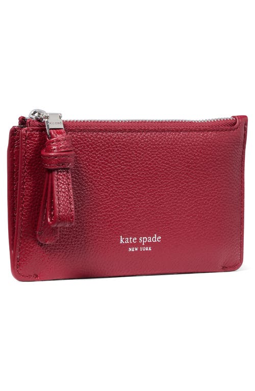 Kate Spade New York Loop Pebbled Leather Card Case