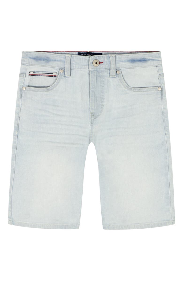 Tommy Hilfiger Kids' 5 Pocket Denim Shorts, Main, color, Cloudburst