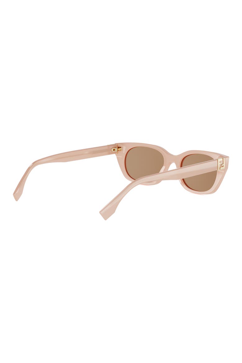 Forever Fendi 51mm Cat Eye Sunglasses, Alternate, color, SHINY PINK / BROWN