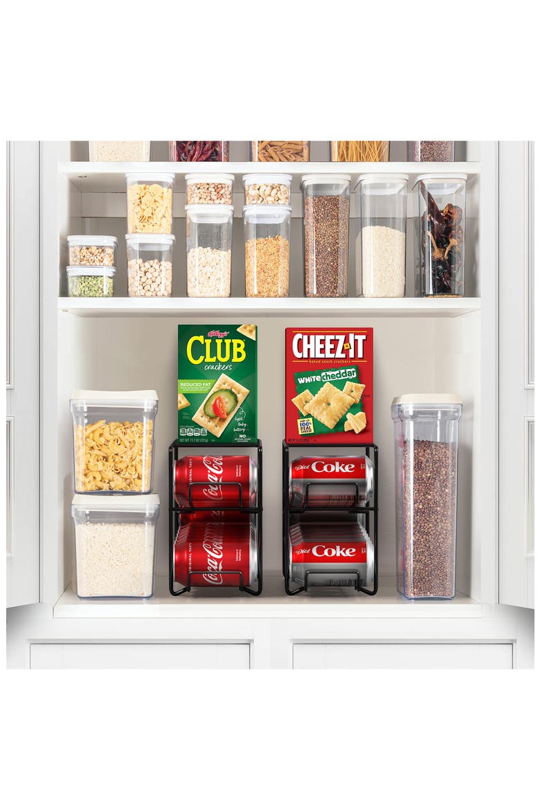 Can Dispenser Rack, Alternate, color, BLACK