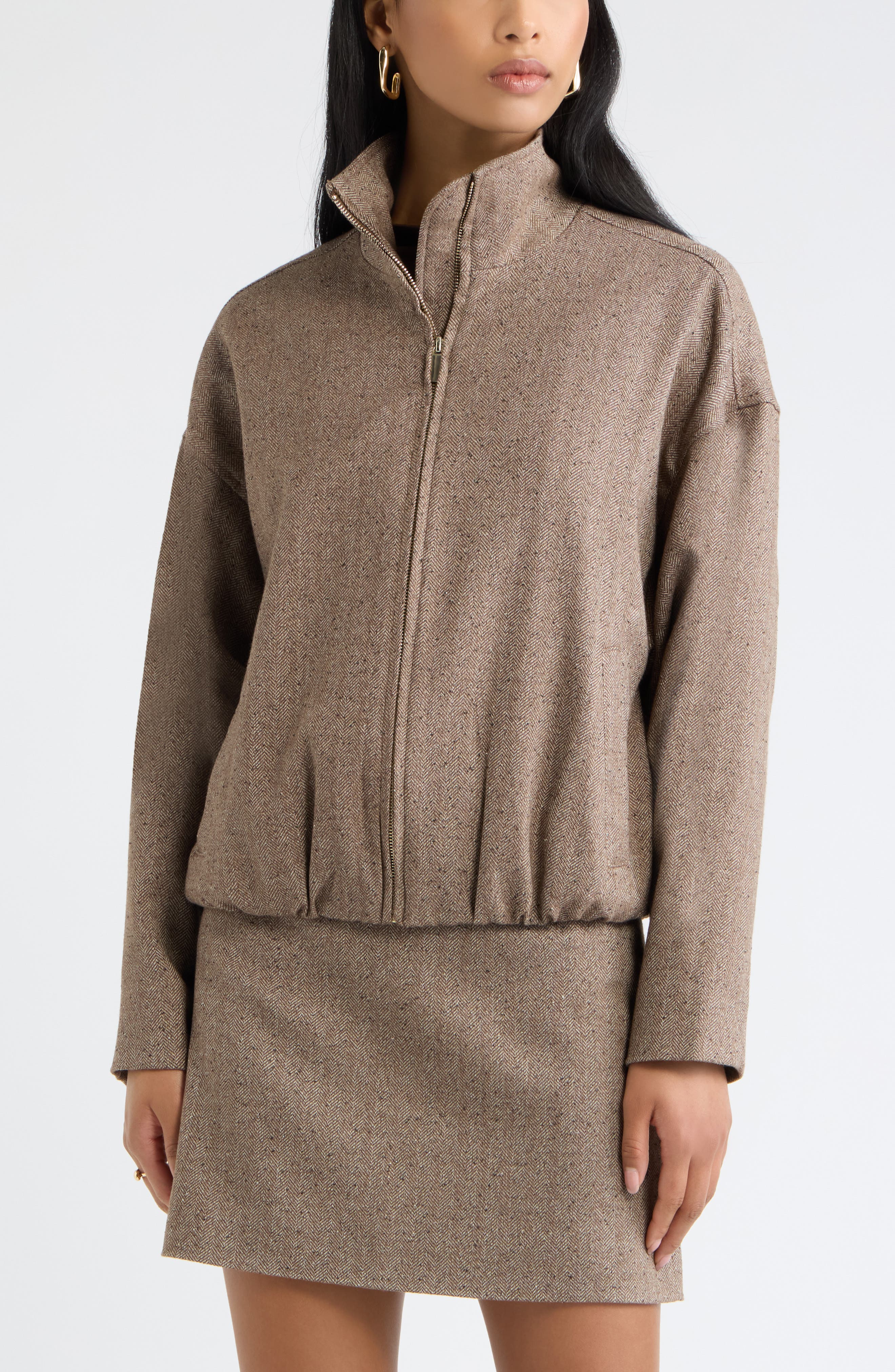 selected BROWN TWEED