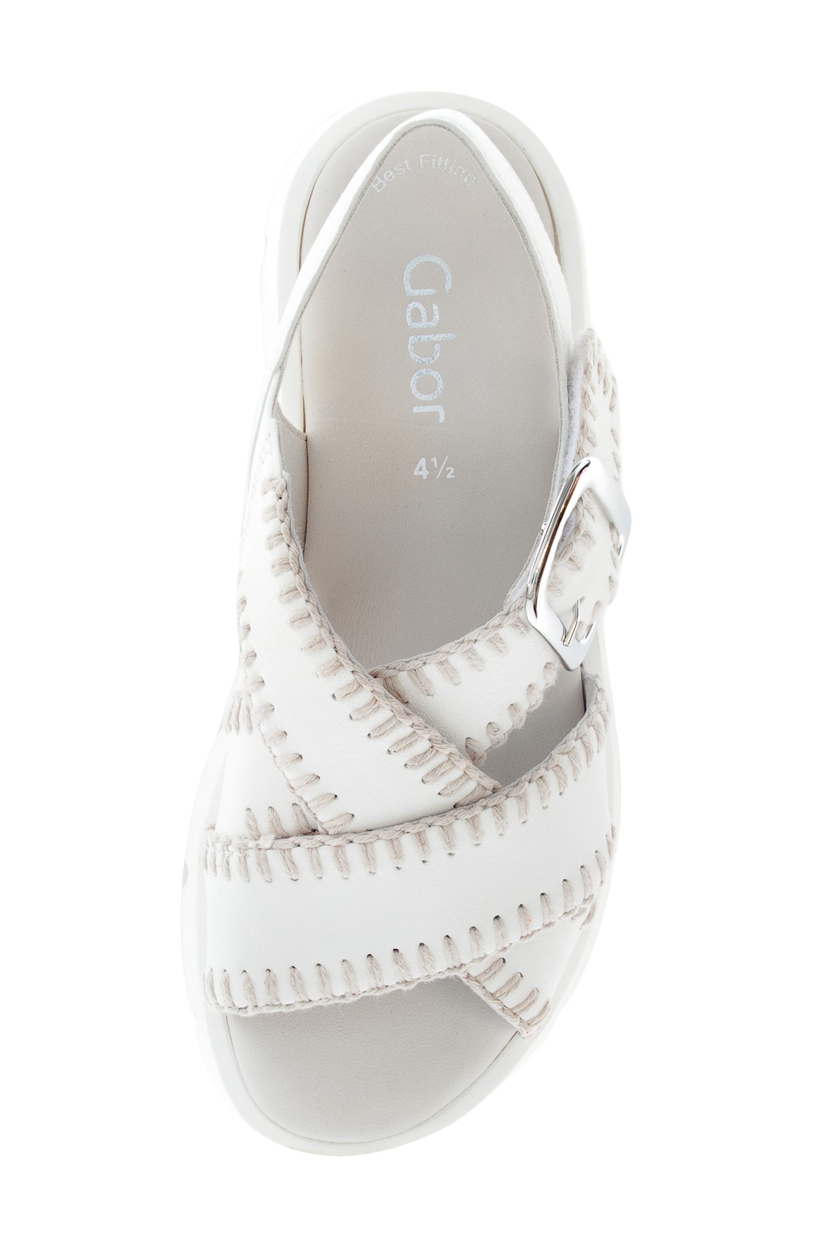 Platform Wedge Sandal, Alternate, color, LATTE