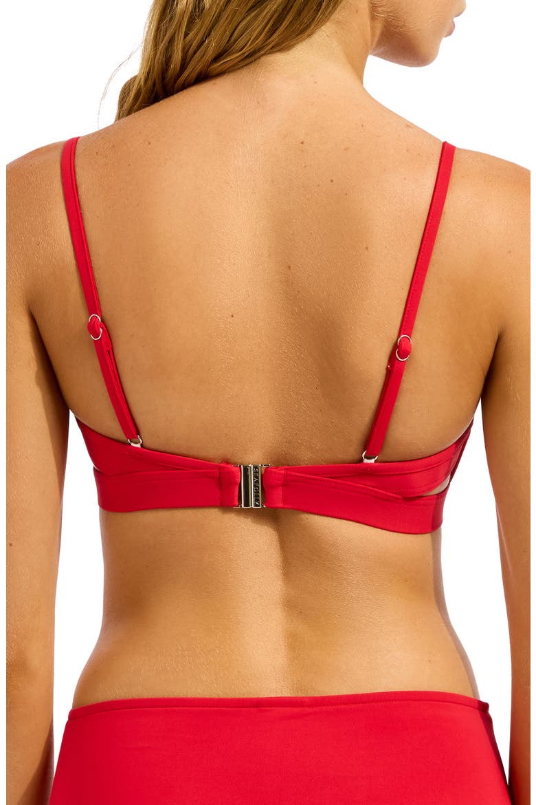 Collective Hybrid Bikini Top, Alternate, color, COSMO RED