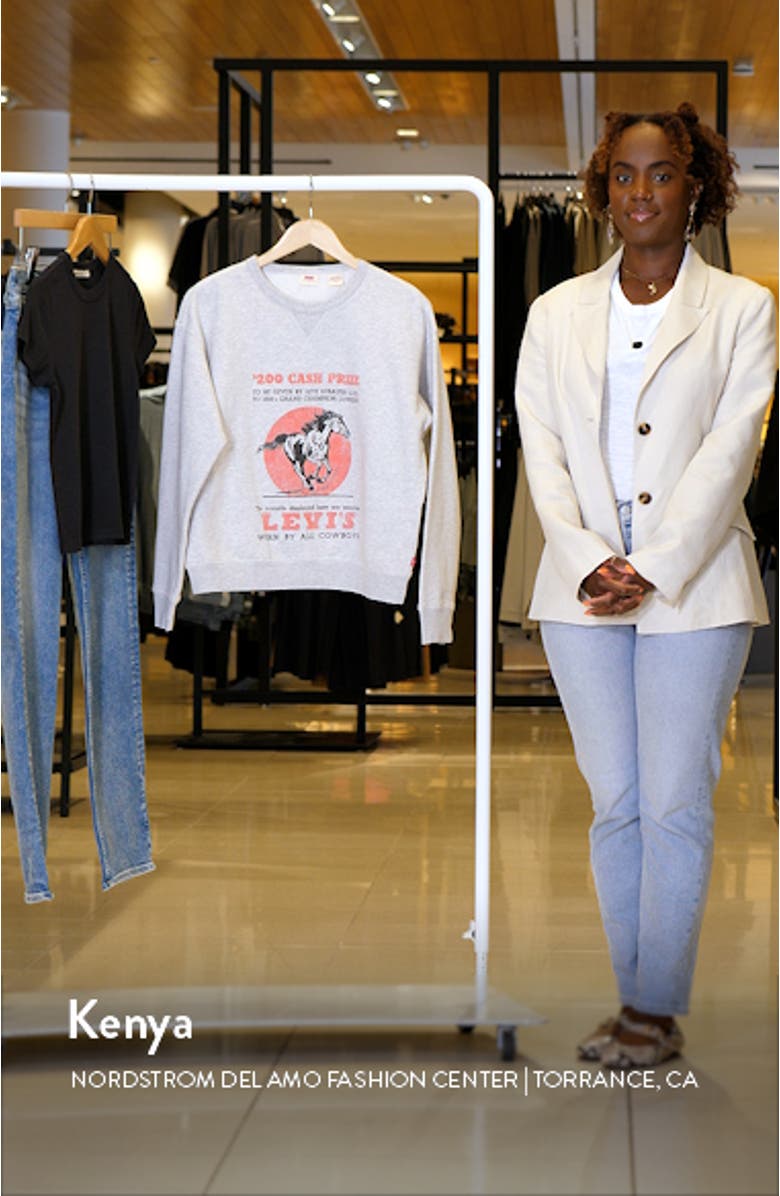 Signature Graphic Crewneck Sweatshirt, sales video thumbnail