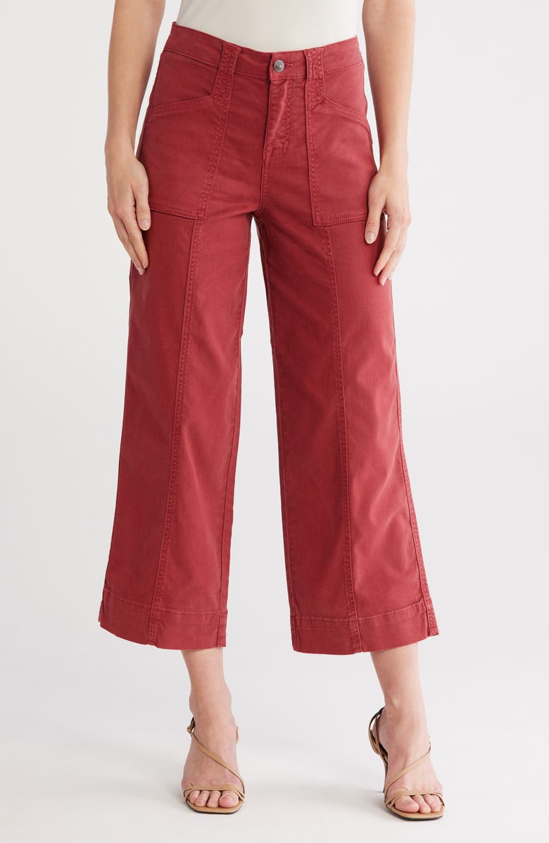 Joie Violette Crop Utility Pants, Main, color, Russet Brown