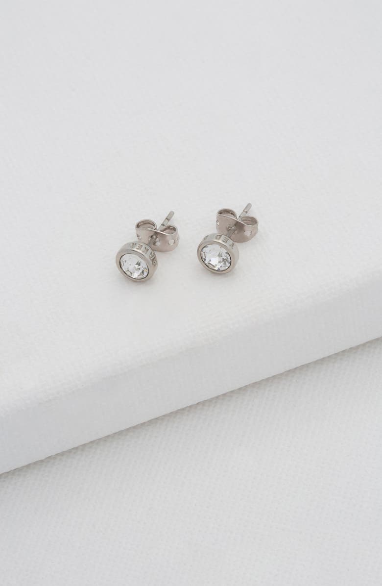 Ted Baker London Sinaa Crystal Stud Earrings, Alternate, color, Crystal/ Silver