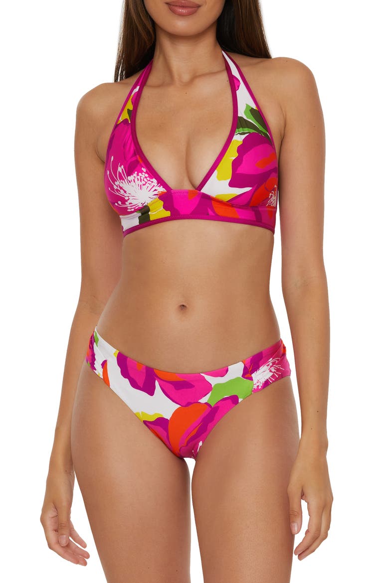 Bloom Reversible Bikini Top, Alternate, color, PINK MULTI