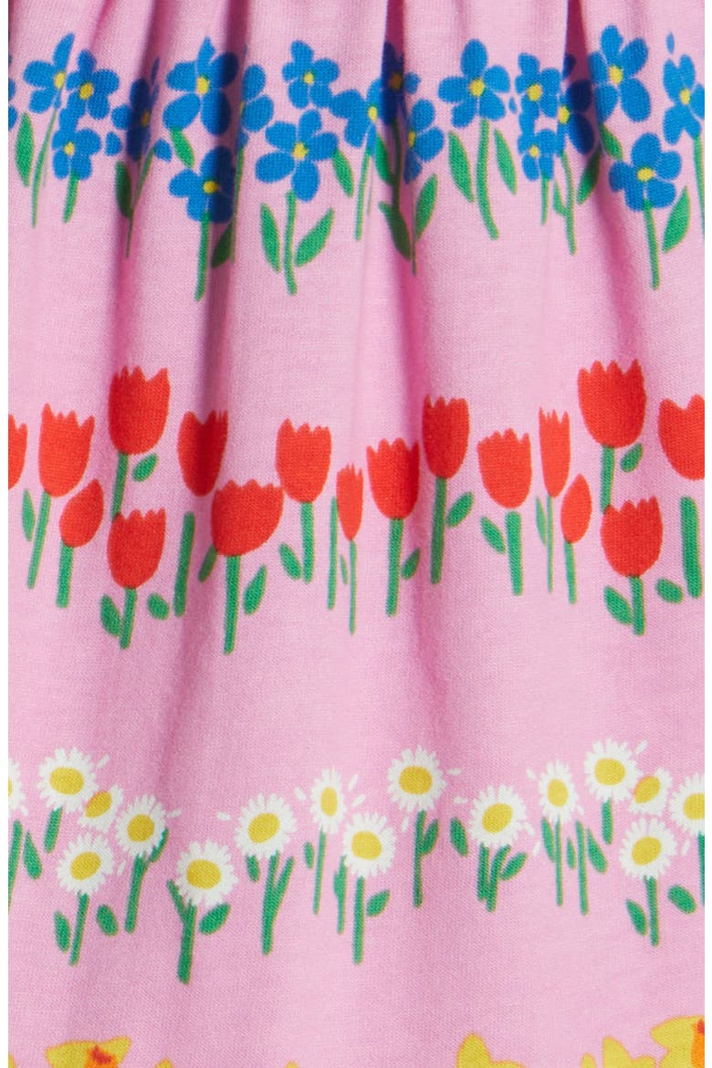 Kids' Tiered Cotton Jersey Dress, Alternate, color, COSMOS PINK FLORAL STRIPE