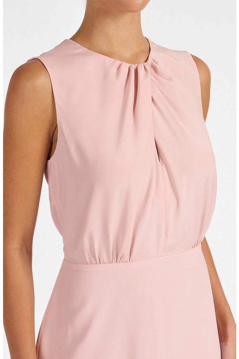 Dalby Sleeveless A-line Dress in Silk Crepe de Chine, Alternate, color, Candy Pink