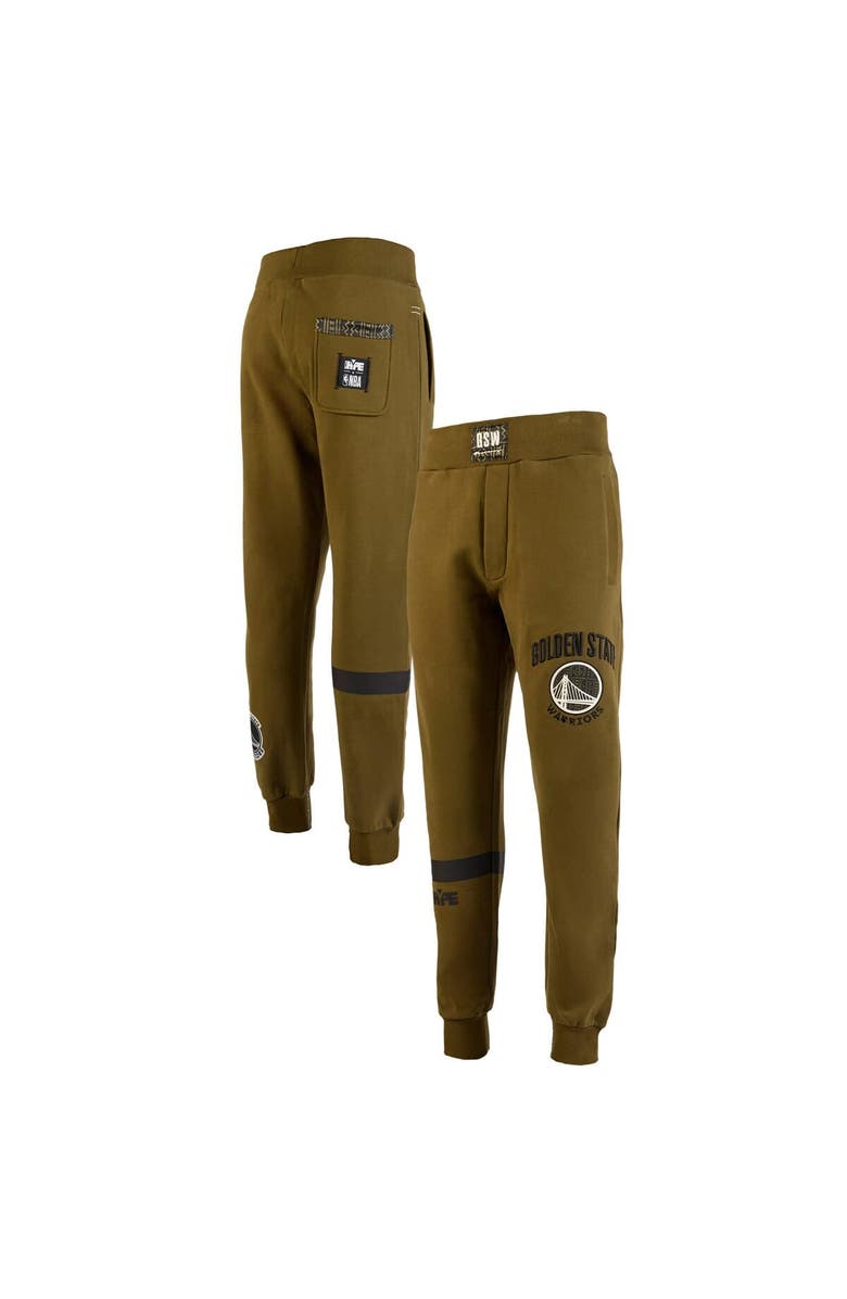 Two Hype Men's NBA x Two Hype Olive Golden State Warriors Culture & Hoops Collection Premium Jogger Pants, Main, color, Olive