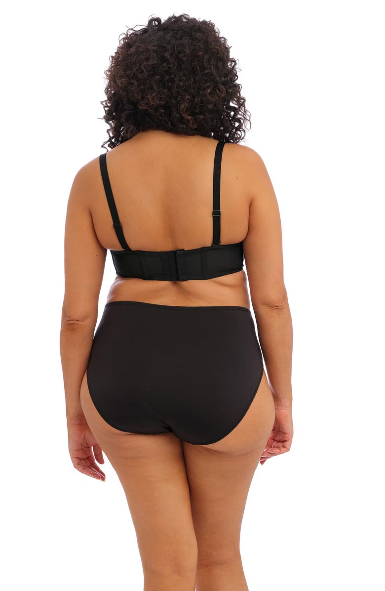 Elomi Smooth Full Briefs, Alternate, color, Black