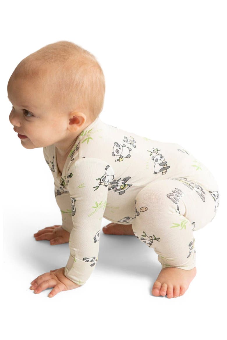 Baby Panda Convertible Footie, Alternate, color, PANDA BEAR