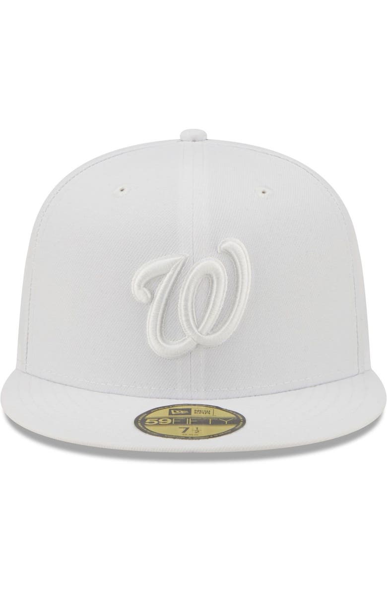 New Era Men's New Era Washington Nationals White on White 59FIFTY Fitted Hat, Alternate, color, 