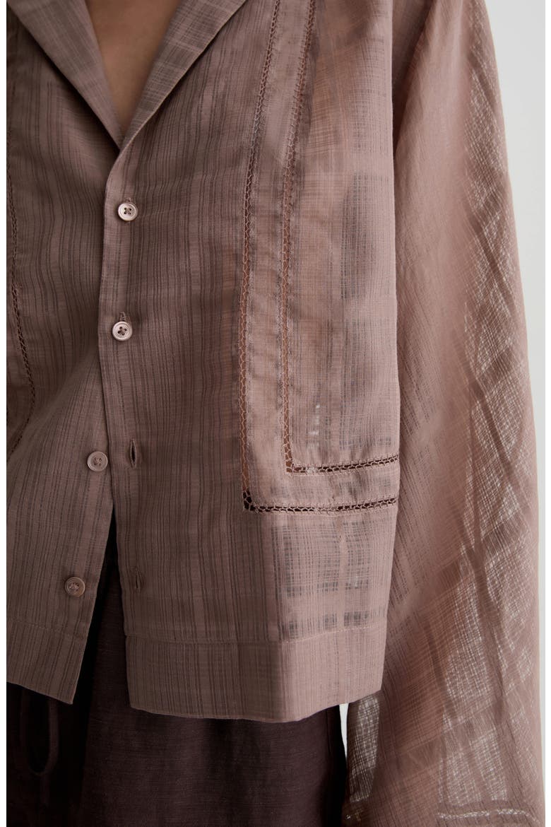 Ellah Woven Shirt, Alternate, color, CORK