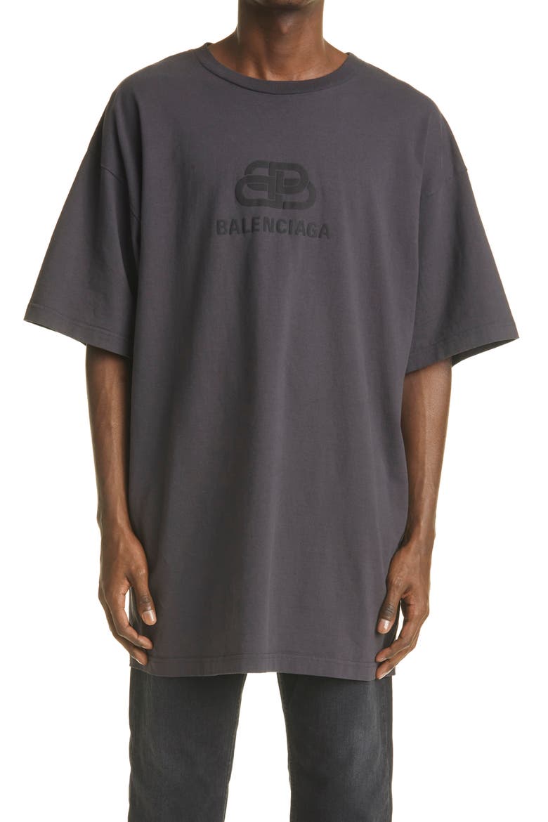 Longline Logo T-Shirt, Main, color, NOIR MULTI