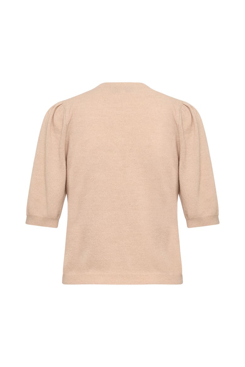 Embroidered Half Sleeve Pullover, Alternate, color, Sand