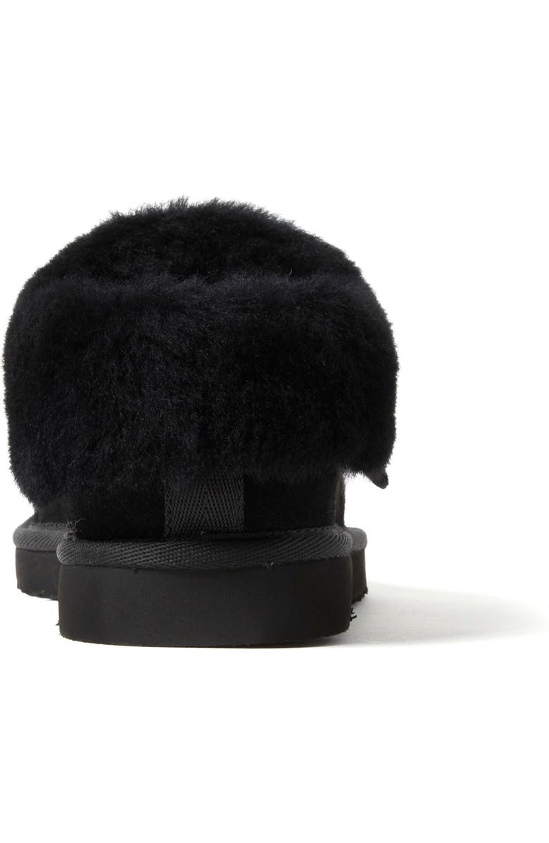 DEARFOAMS Fireside Adelaide Genuine Shearling Clog Slipper, Alternate, color, Black