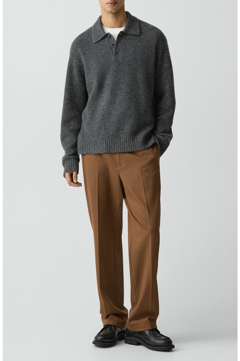 Astor Merino Wool Blend Sweater, Alternate, color, CHARCOAL