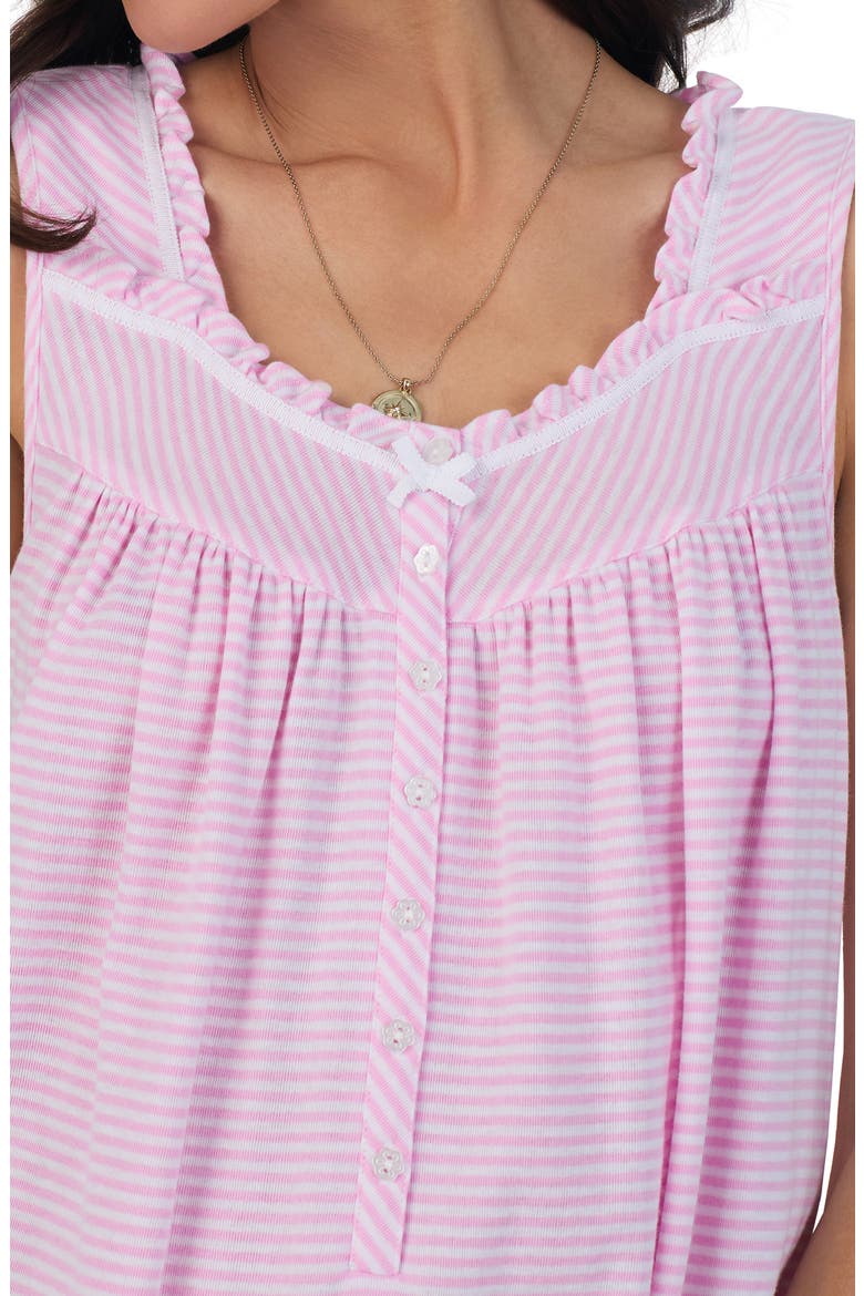 Sleeveless Short Nightgown, Alternate, color, PINK STRIPE