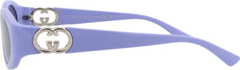 56mm Oval Sunglasses