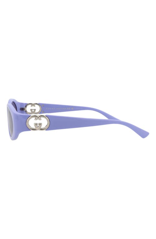 Gucci Round-frame Injection Sunglasses In Purple