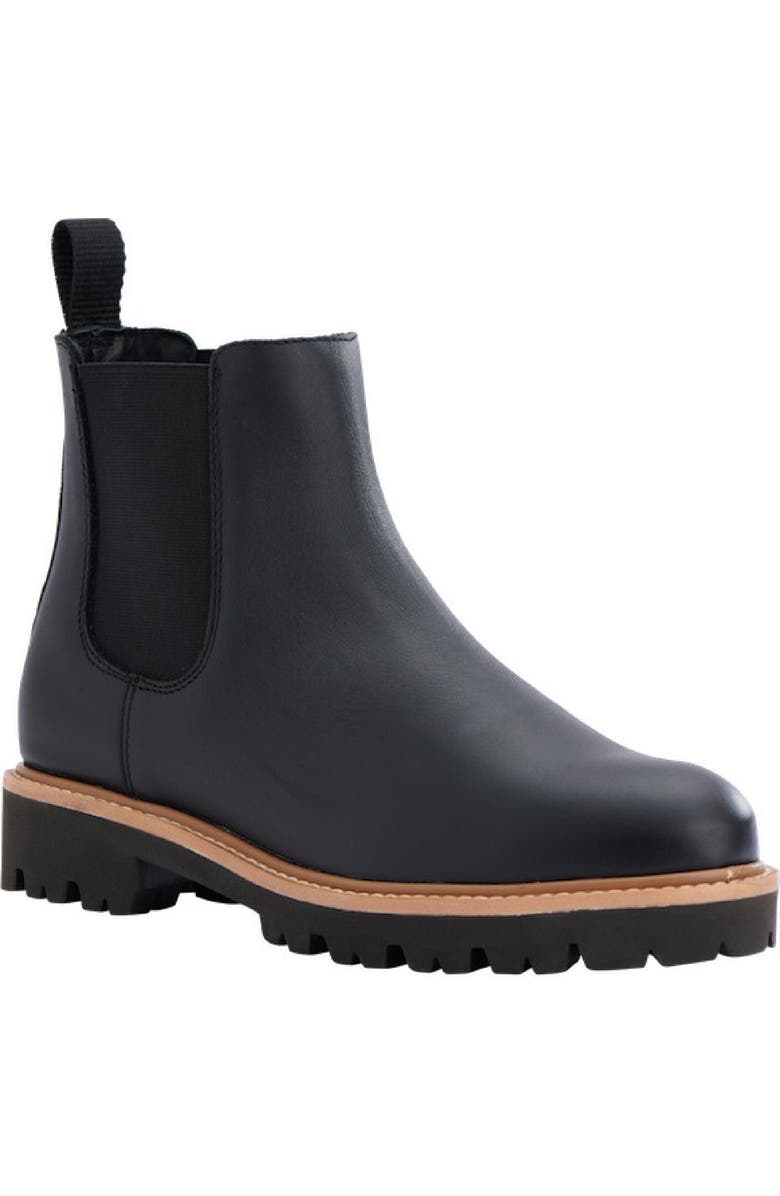 Nisolo Go-To Lug 2.0 Chelsea Boot, Main, color, Black