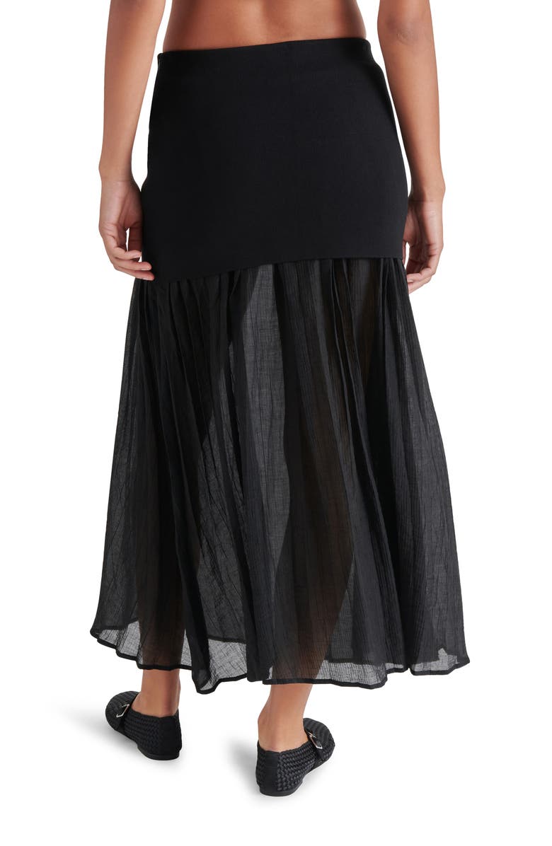 Steve Madden Malvina Mixed Media Maxi Skirt, Alternate, color, 