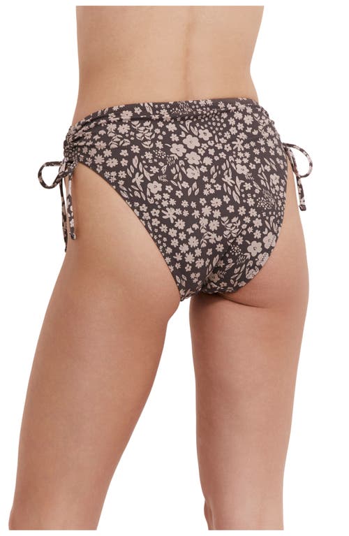 Flirtt Gottex Bella Flora Adjustable High Rise Swim Bottom In Multi Brown