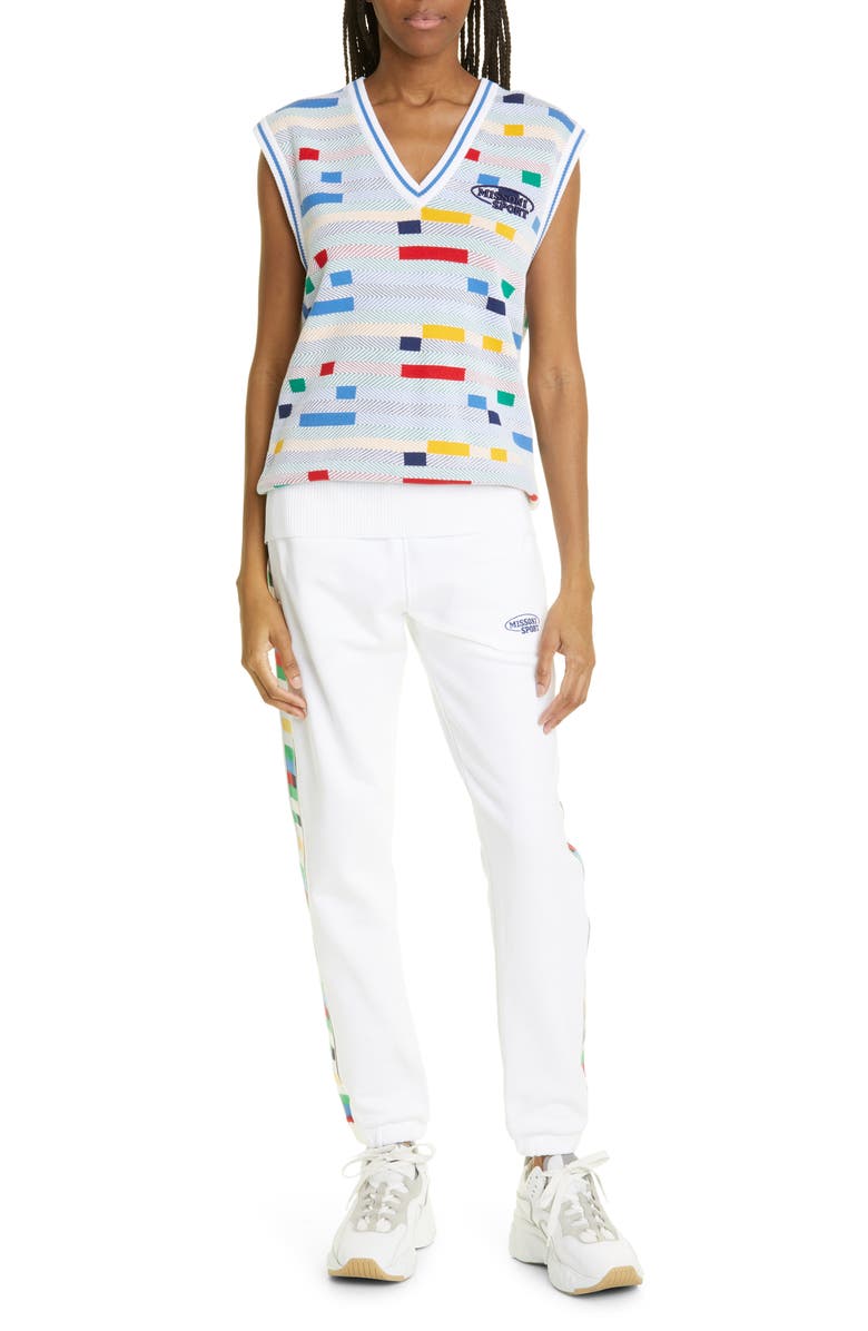 Missoni Sport V-Neck Sweater Vest, Alternate, color, 