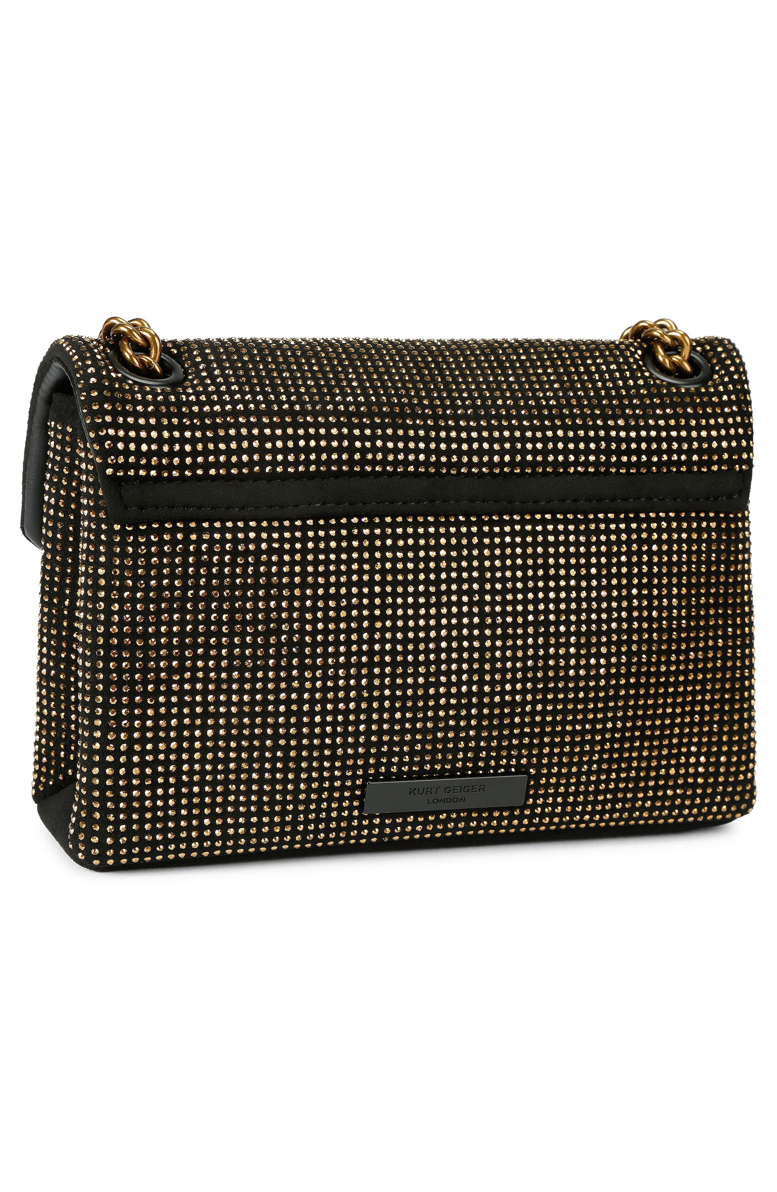 Kurt Geiger London Mini Kensington Fabric Convertible Crossbody Bag, Alternate, color, Open Brown