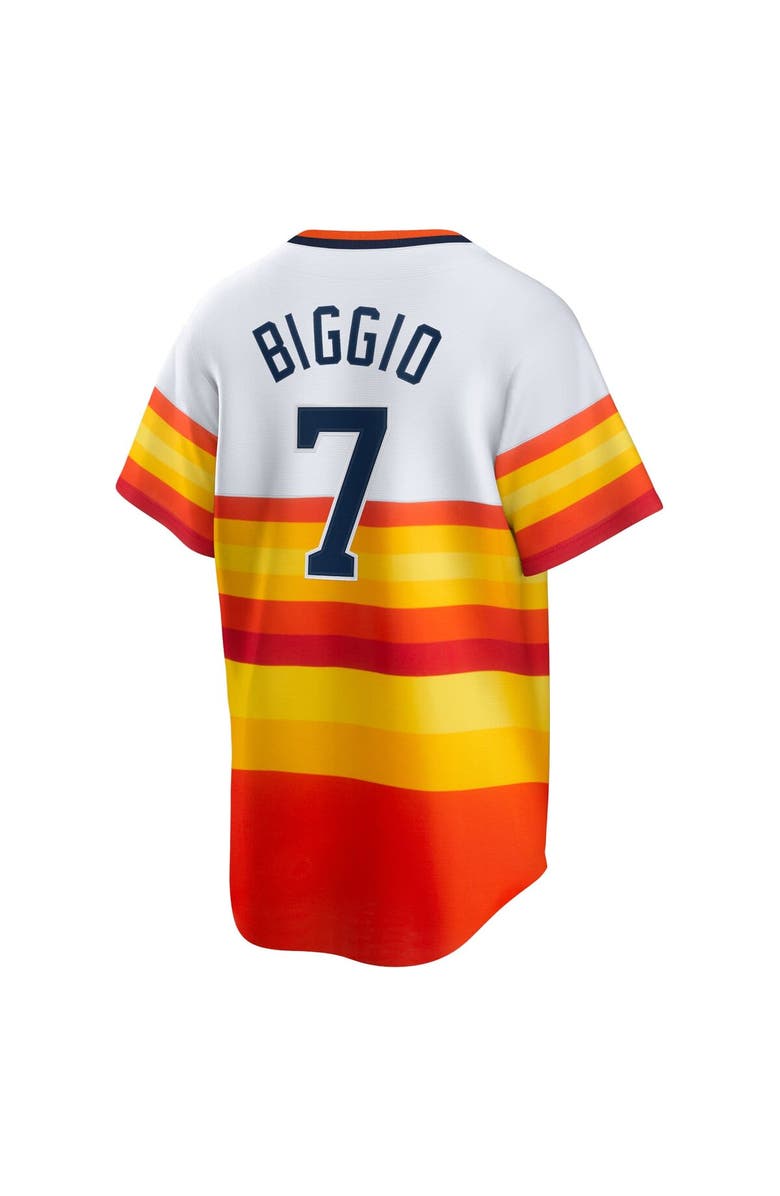 Nike Men's Nike Craig Biggio White Houston Astros Home Cooperstown Collection Player Jersey, Alternate, color, White