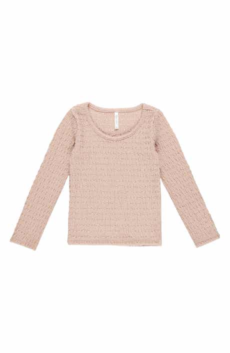 Rylee + Cru Kids' Textured Long Sleeve Top