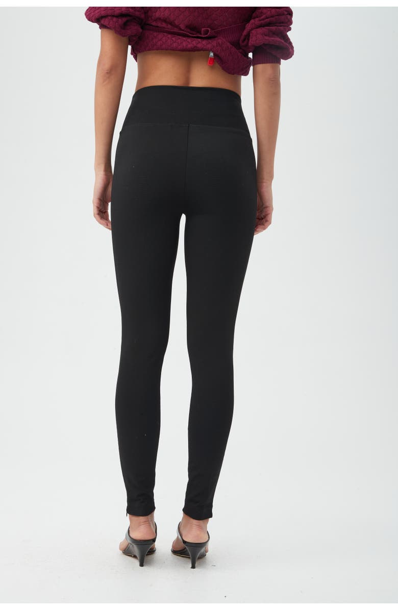Trina Turk Dayo Skinny Ponte Legging, Alternate, color, Black
