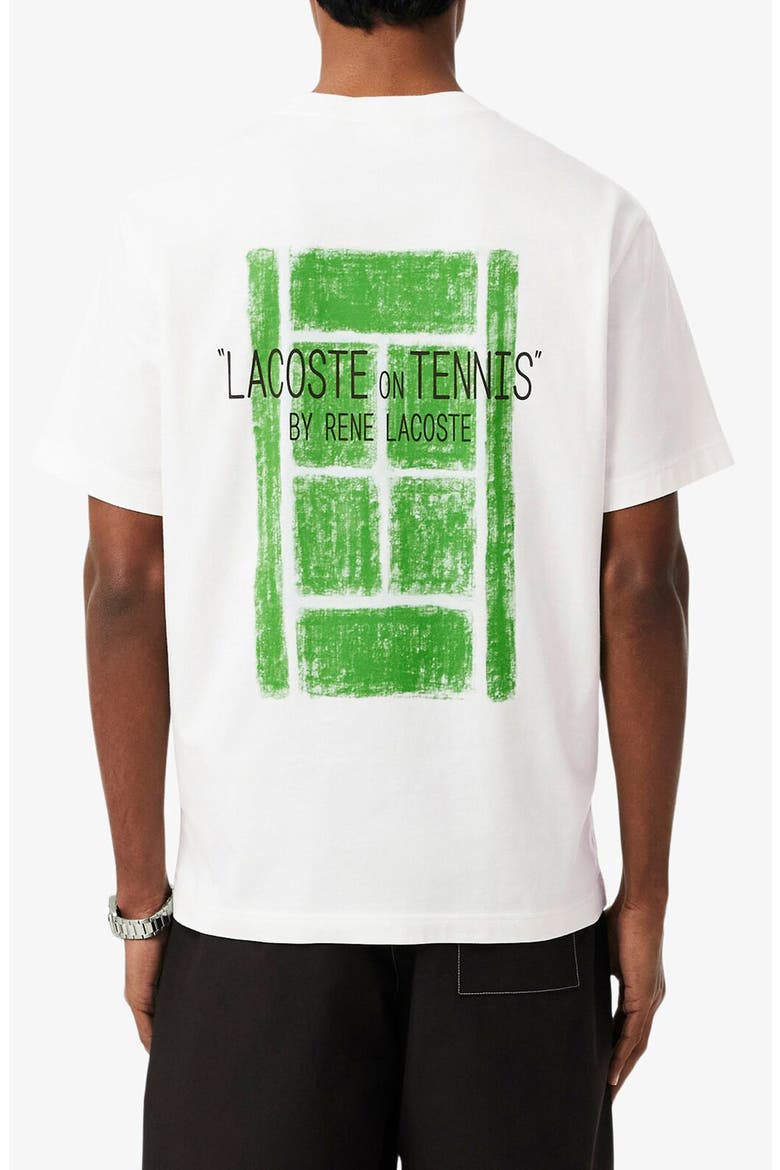 Cotton Graphic T-shirt, Alternate, color, FLOUR