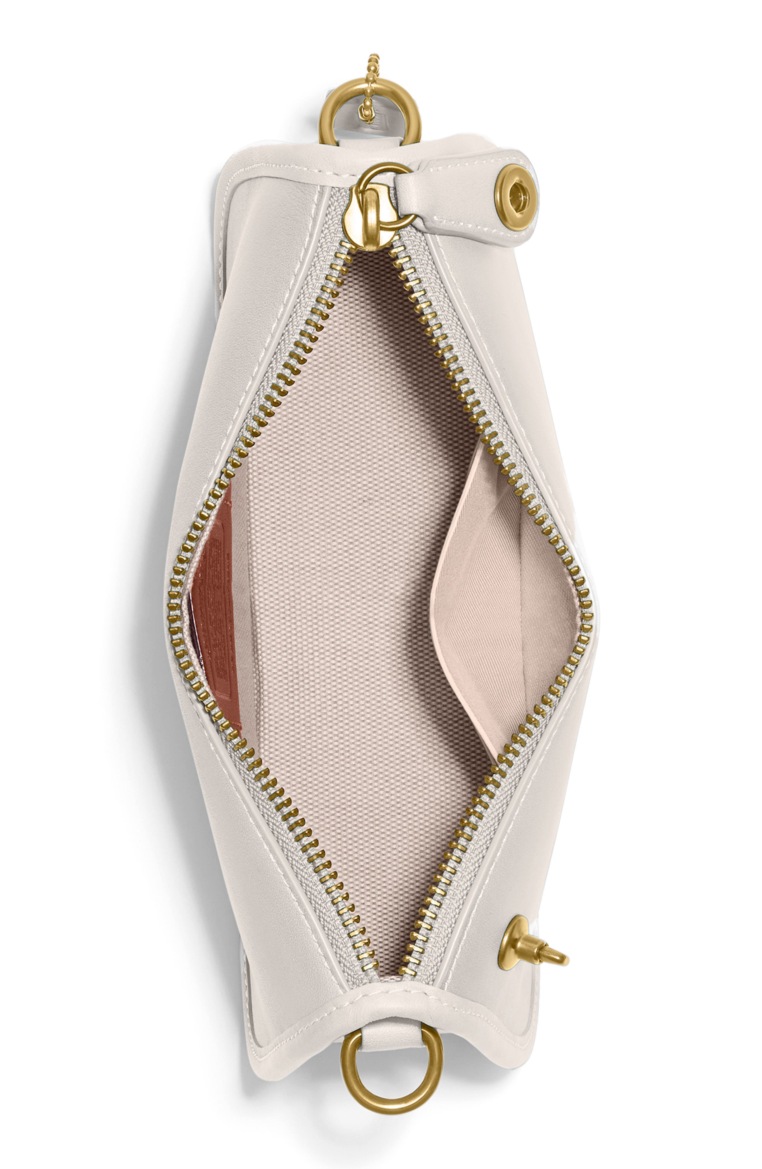 COACH Swinger Glovetanned Leather Shoulder Bag, Alternate, color, Chalk