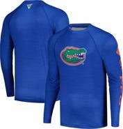 Columbia Men's Columbia  Royal Florida Gators PFG Terminal Tackle Omni-Shade Raglan Long Sleeve T-Shirt