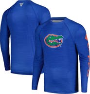 Columbia Men's Columbia  Royal Florida Gators PFG Terminal Tackle Omni-Shade Raglan Long Sleeve T-Shirt