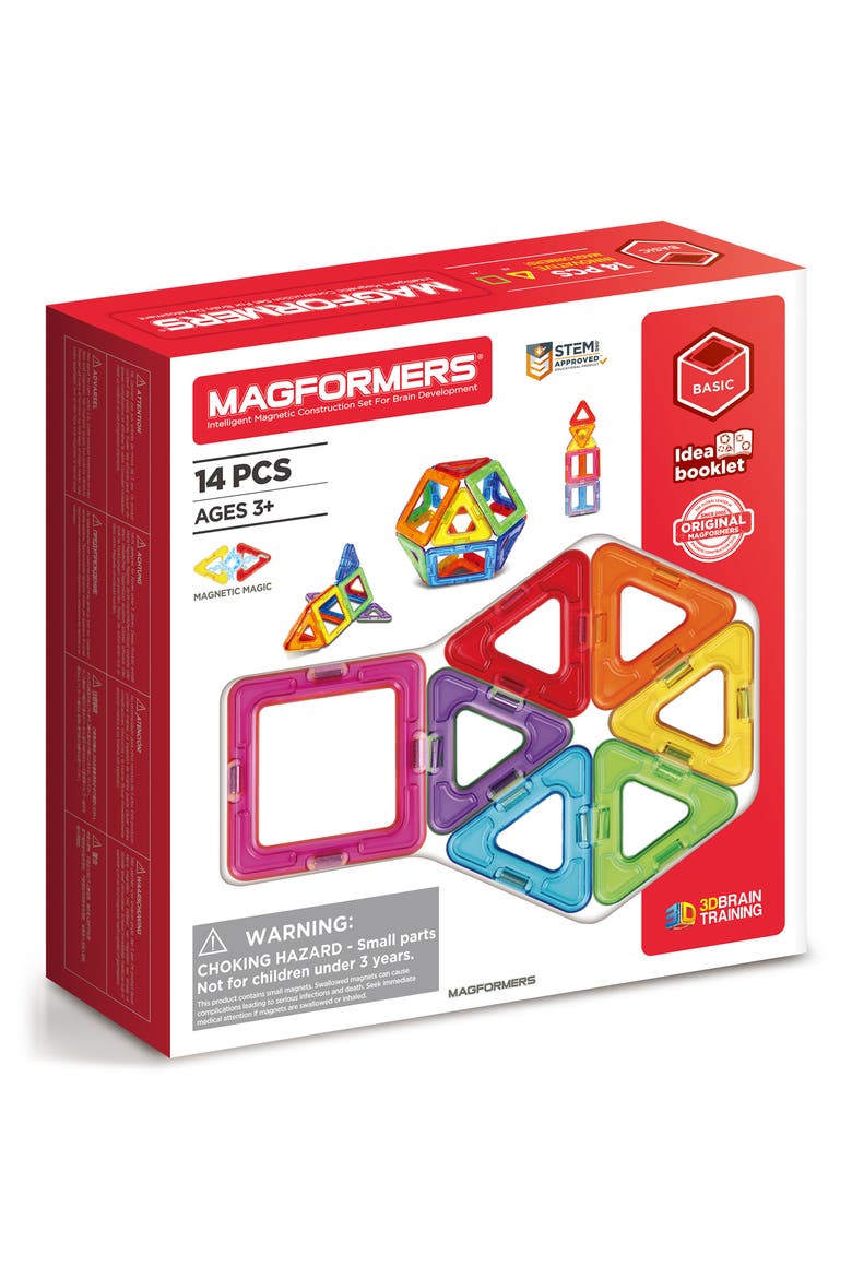 Magnetic 3D Construction Set, Alternate, color, MULTI
