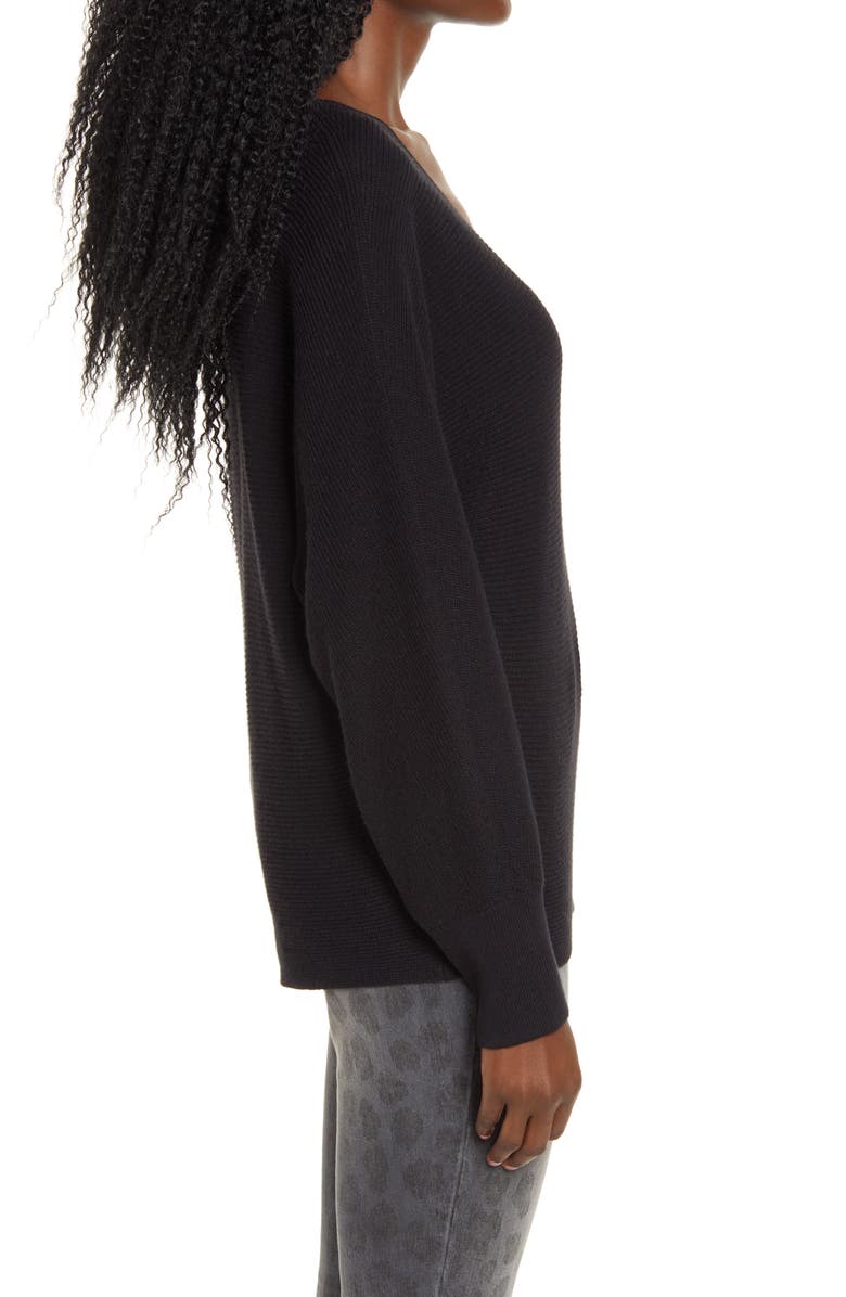 Leith Dolman Sleeve V-Neck Sweater, Alternate, color, 