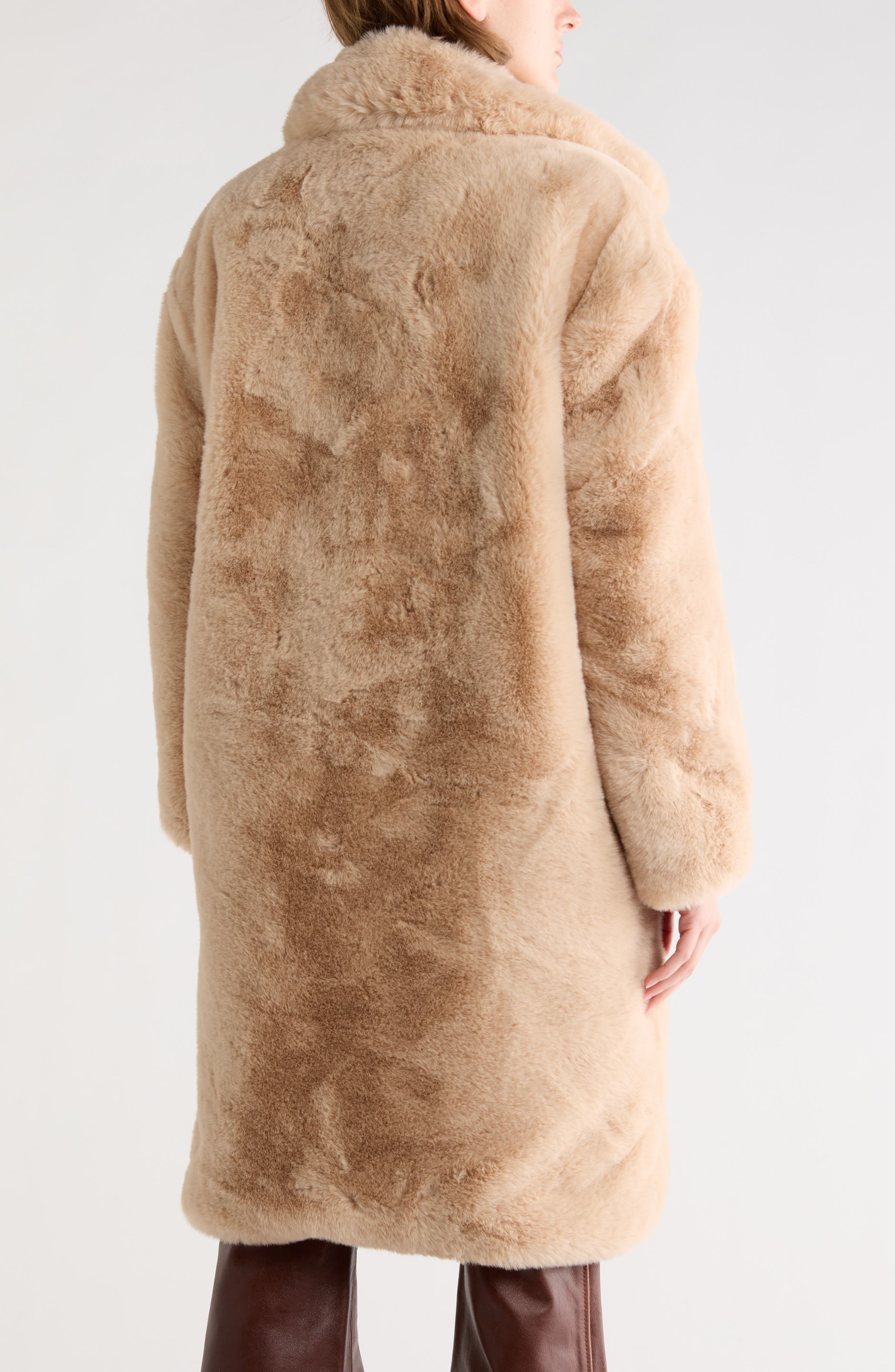 Faux Fur Long Coat - image 2