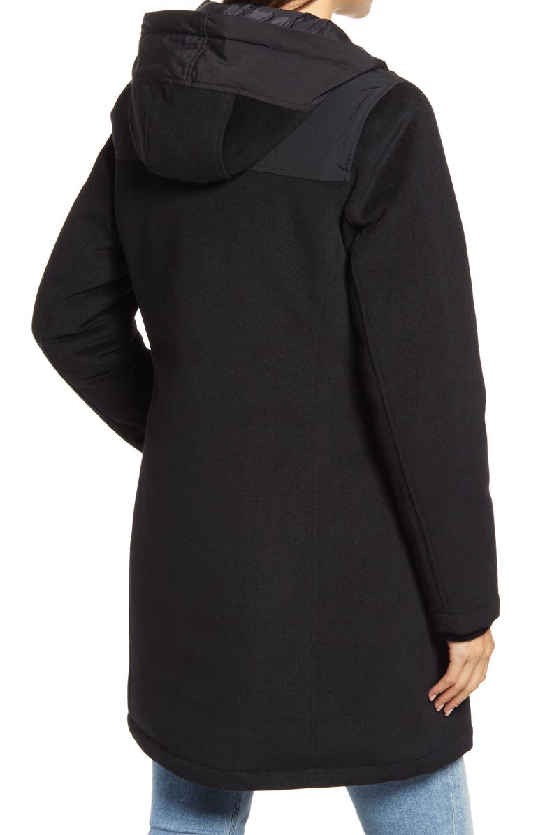 Pendleton Taos Wool Blend Down Filled Genuine Raccoon Fur Trim Parka, Alternate, color,