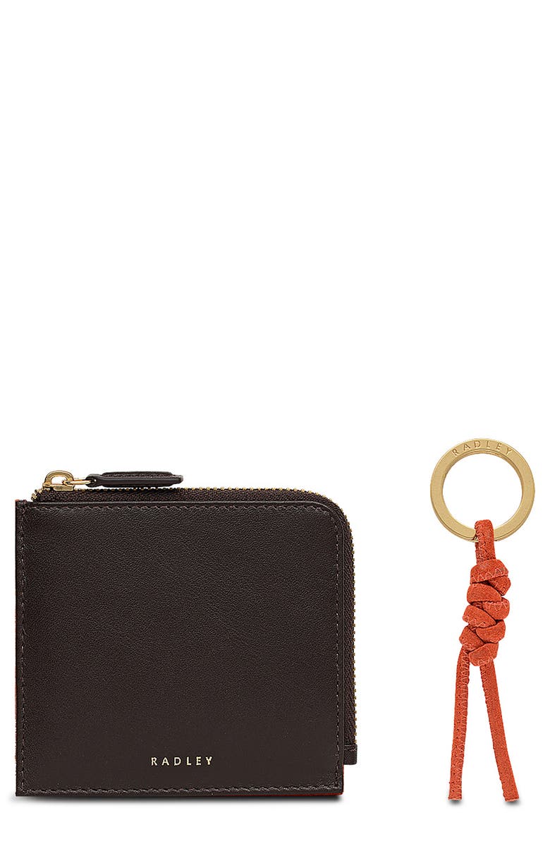 Radley Medium Chilworth Street Card Case & Key Ring Set, Main, color, Flame