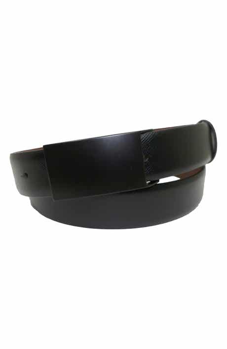 BOCONI Matte Buckle Leather Belt