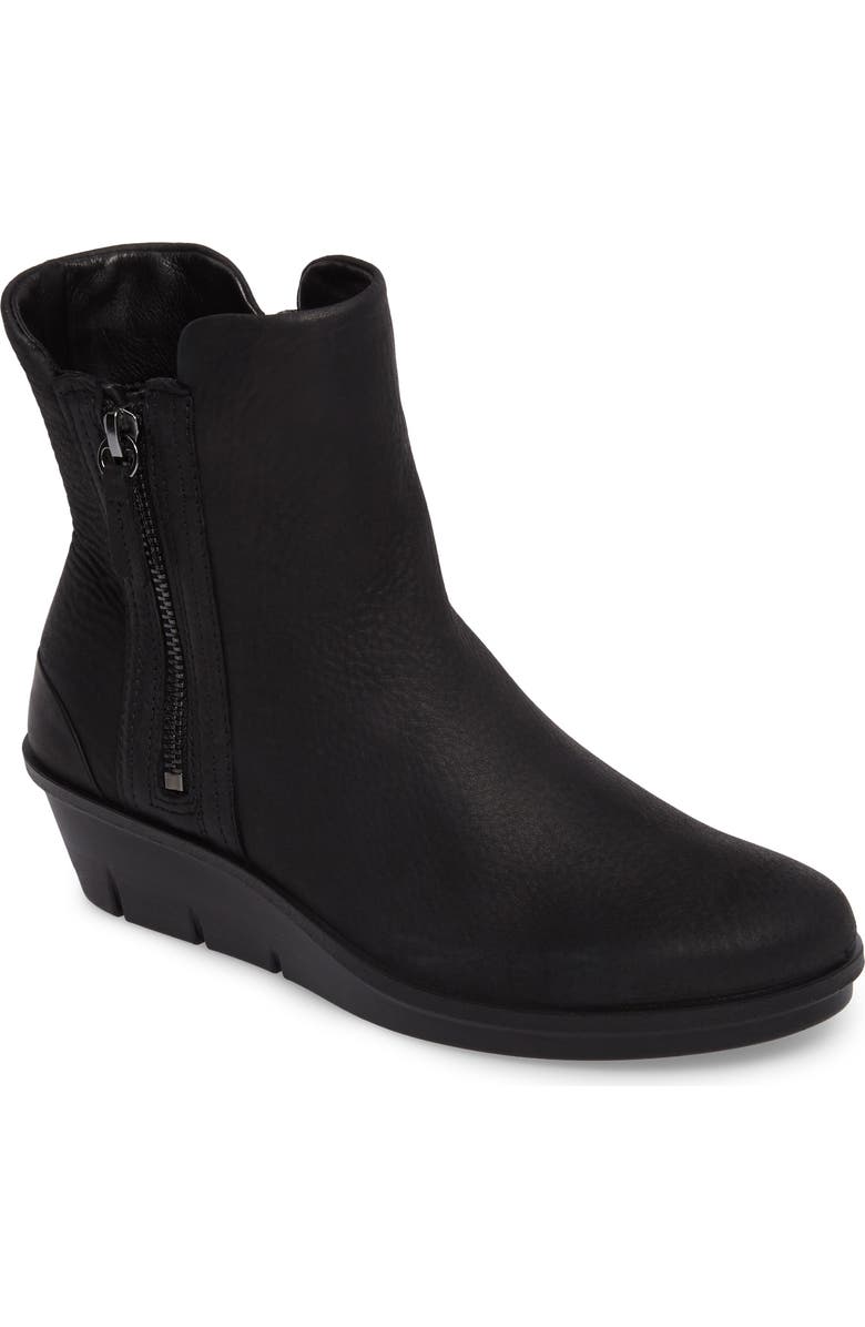 ECCO Skyler Notched Wedge Bootie, Main, color,