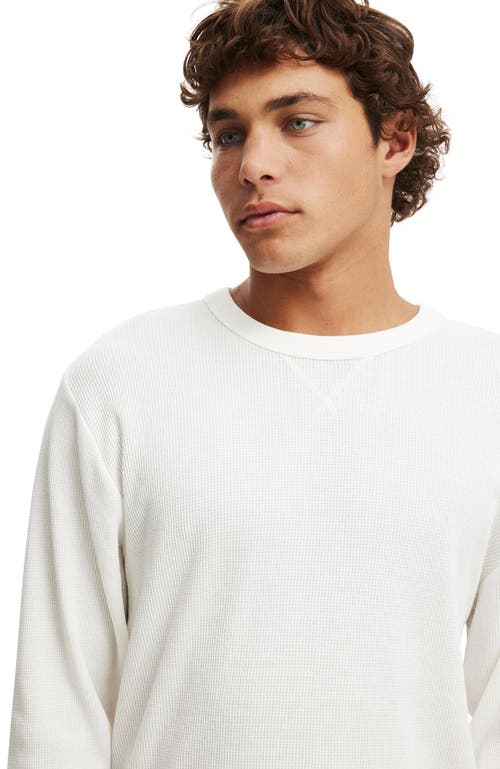 Cotton On Cropped Fit Textured Long Sleeve In White